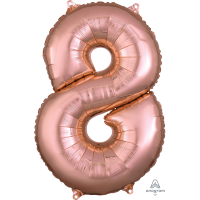 Medium Number 8 Rose Gold
